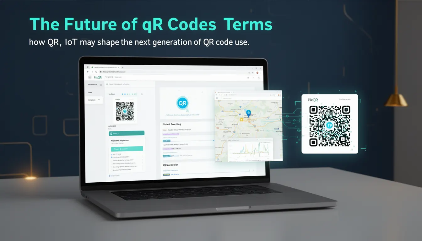 QR and IoT developer glossary illustration