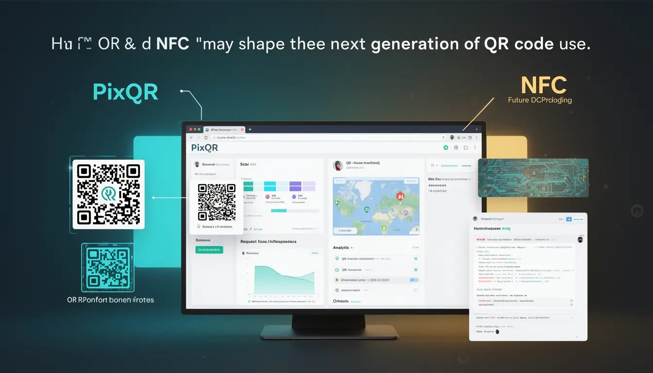QR and NFC developer glossary illustration