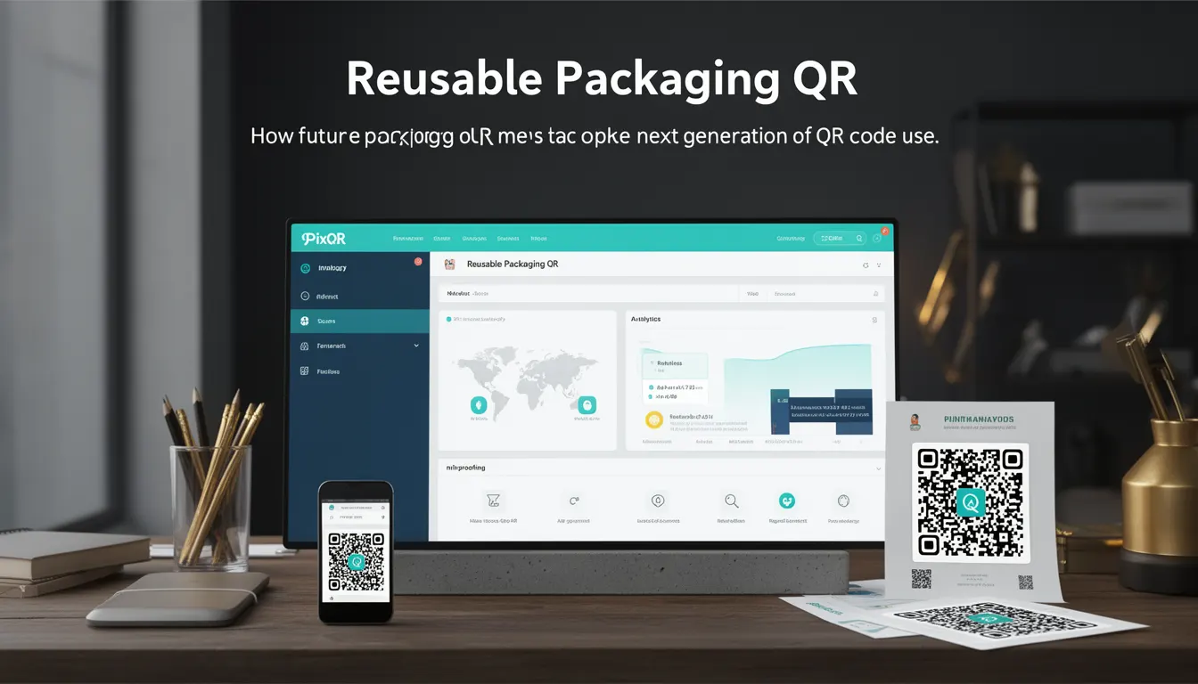 Reusable Packaging QR developer glossary illustration