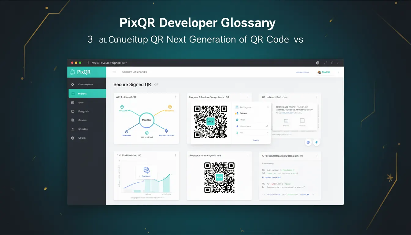 Secure Signed QR developer glossary illustration
