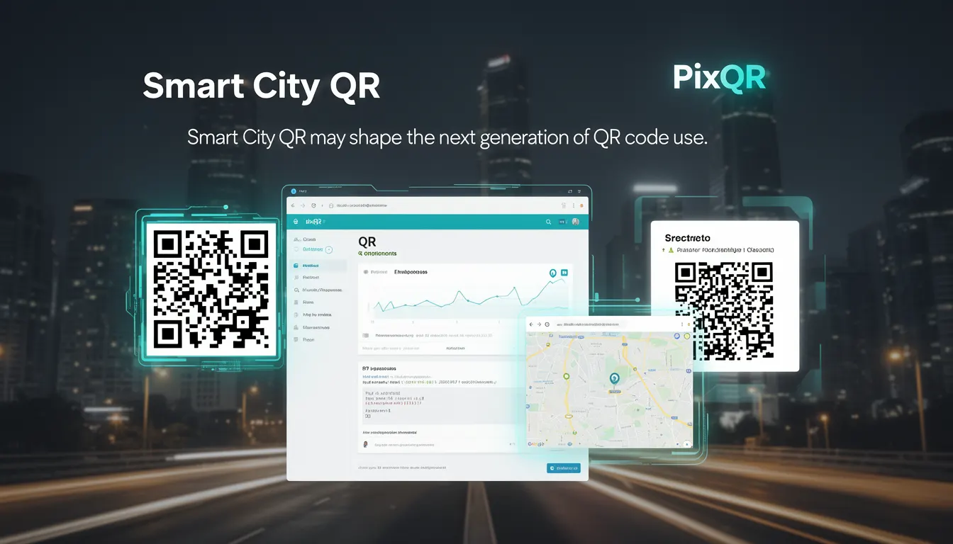 Smart City QR developer glossary illustration