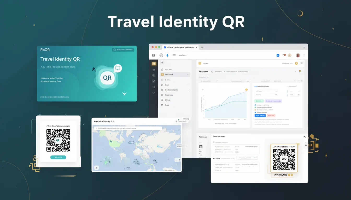 Travel Identity QR developer glossary illustration